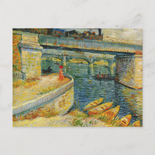 Bridge Across the Seine at Asnieres by Van Gogh Po Postcard