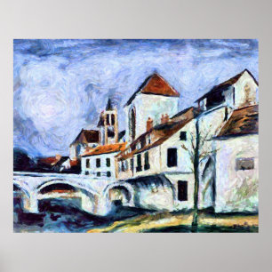 Bridge and church poster