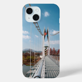 bridge and clouds iPhone 15 case