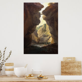 Bridge And Gorges Of Dala River (1777) Poster