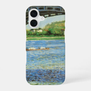 Bridge at Argenteuil by Gustave Caillebotte iPhone 16 Case