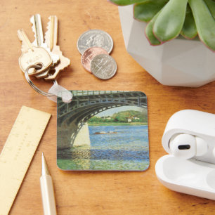 Bridge at Argenteuil by Gustave Caillebotte Keychain