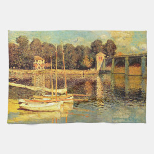 Bridge at Argenteuil Claude Monet    Kitchen Towel