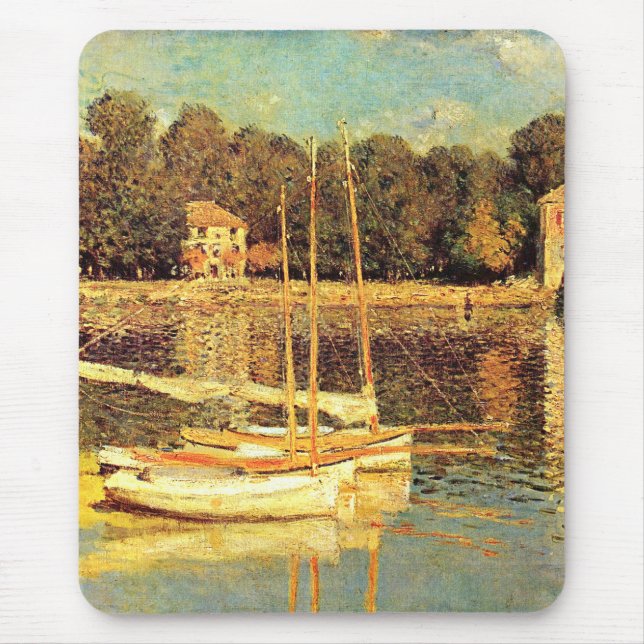 Bridge at Argenteuil Claude Monet     Mouse Pad (Front)