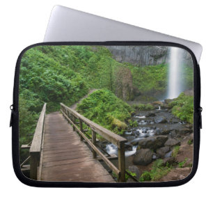 Bridge at Latourell Falls, Columbia River Gorge, Laptop Sleeve