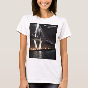 Bridge at night, Charleston SC, photography T-Shirt