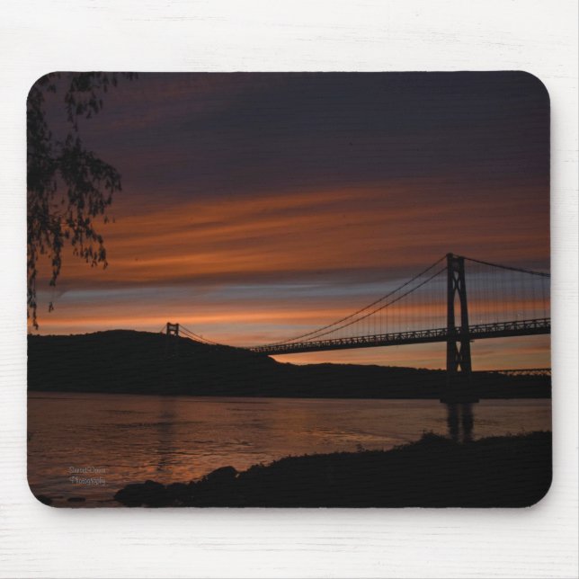 Bridge at Sunset 2   Mouse Pad (Front)