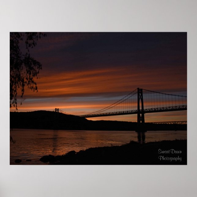 Bridge at Sunset 2 Poster (Front)