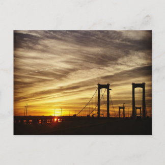 Bridge at Sunset Postcard