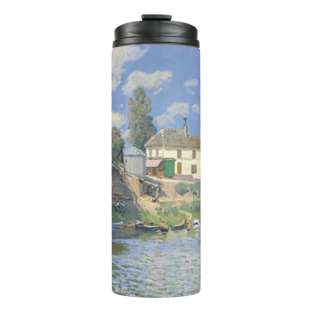 Bridge at Villeneu by Sisley Impressionist Paint Thermal Tumbler (Front)