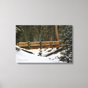 Bridge at Wuksachi Canvas Print