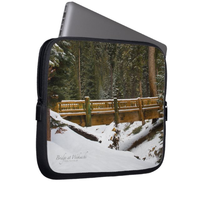Bridge at Wuksachi Laptop Sleeve (Front Right)