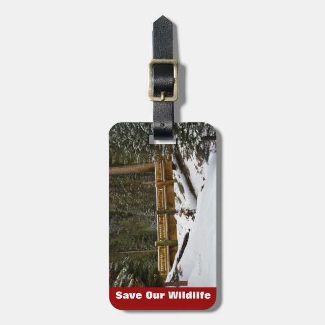 Bridge at Wuksachi Luggage Tag (Front Vertical)