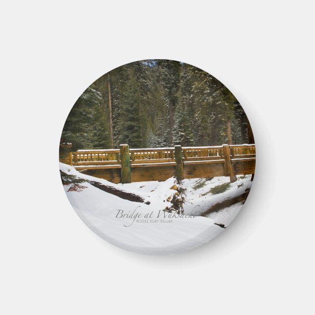 Bridge at Wuksachi Magnet (Front)