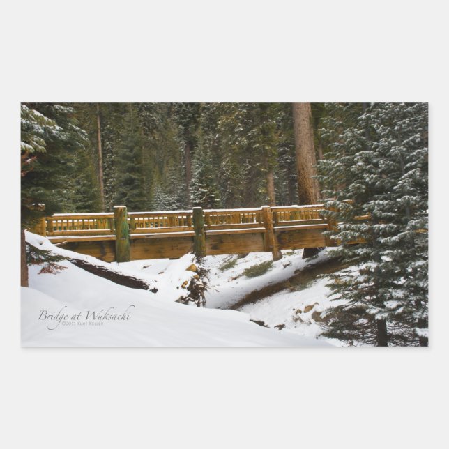 Bridge at Wuksachi Sticker (Front)