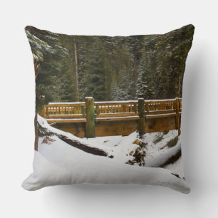 Bridge at Wuksachi Throw Pillow