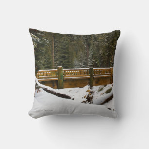 Bridge at Wuksachi Throw Pillow