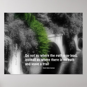 Bridge Be Yourself Inspirational Quote Poster