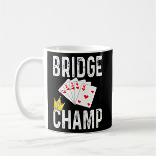 Bridge Card Game Bridge Champ Playing Cards Humour Coffee Mug