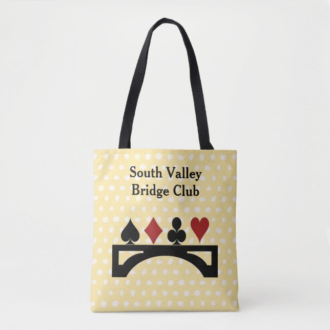 Bridge Card Game Tote Bag (Front)