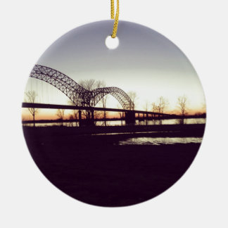 bridge ceramic ornament