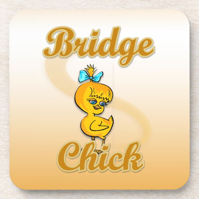 Bridge Chick Coaster (Front)