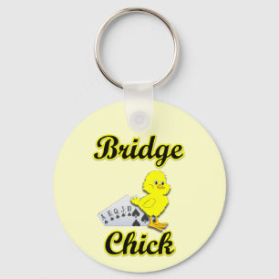 Bridge Chick Keychain