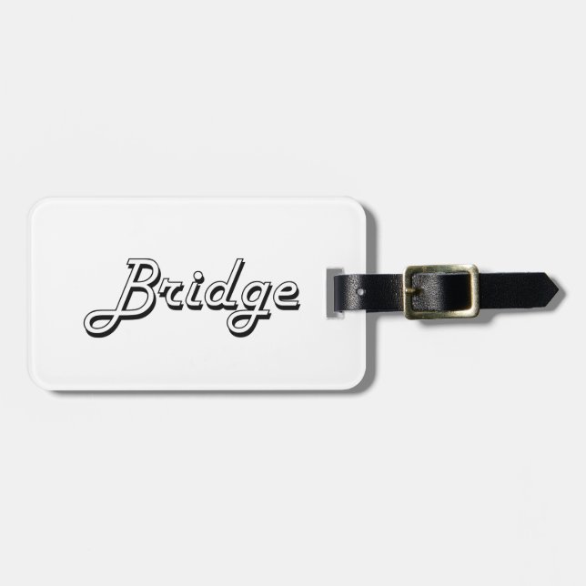 Bridge Classic Retro Design Luggage Tag (Front Horizontal)