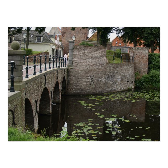 Bridge, Dutch village Poster (Front)