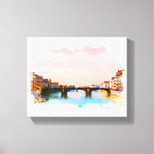 ** Bridge Firenze Florence Italy AP12 Italian Canvas Print