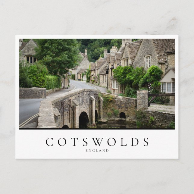 Bridge in Castle Combe in the Cotswolds, England Postcard (Front)