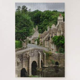 Bridge in Costwolds town Castle Combe Jigsaw Puzzle