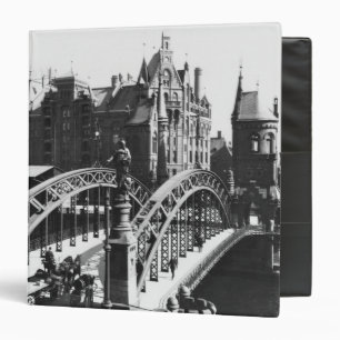 Bridge in the Speicherstadt  Hamburg, c.1910 Binder