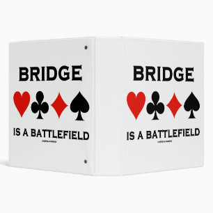 Bridge Is A Battlefield Four Card Suits Binder
