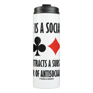 Bridge Is A Social Game Attracts Antisocial People Thermal Tumbler
