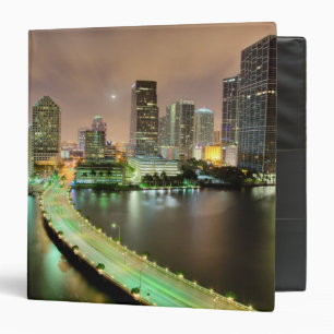 Bridge leads across waterway to downtown Miami Binder