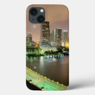 Bridge leads across waterway to downtown Miami iPhone 13 Case