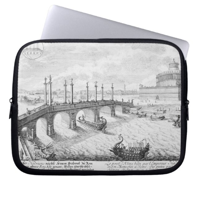 Bridge of Aelius and Hadrian's Mausoleum (Castel S Laptop Sleeve (Front)