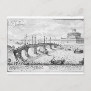 Bridge of Aelius and Hadrian's Mausoleum (Castel S Postcard