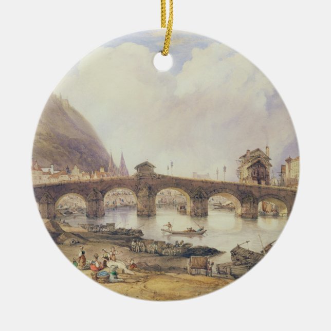 Bridge of Arches, Liege Ceramic Ornament (Front)