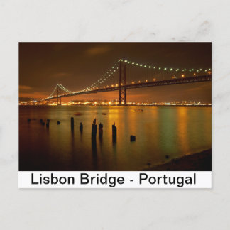 Bridge of Lisbon - Portugal Postcard