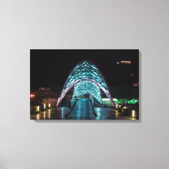 Bridge of Peace, Tbilisi, Georgia Canvas Print (Front)