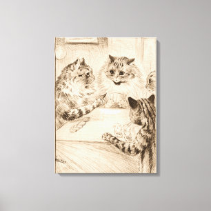 Bridge of Sighs by Louis Wain Canvas Print