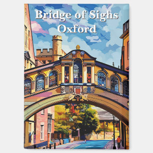 Bridge of Sighs in Oxford Gouache Painting Magnet