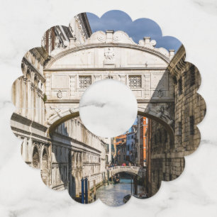 Bridge of Sighs, Venezia, Italy Wine Glass Tag