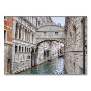 Bridge Of Sighs Venice Italy Table Number