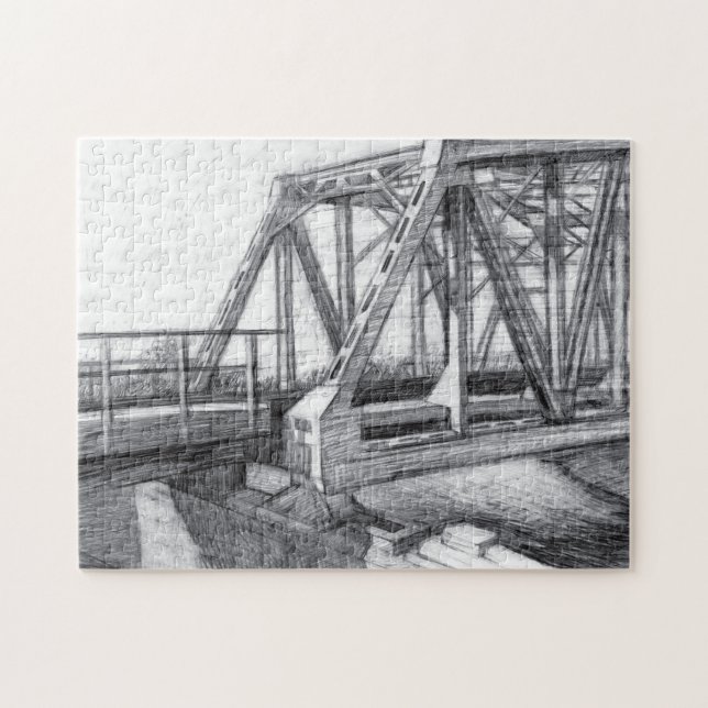 Bridge old jigsaw puzzle (Horizontal)