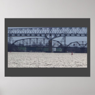 Bridge on the Delaware River Poster