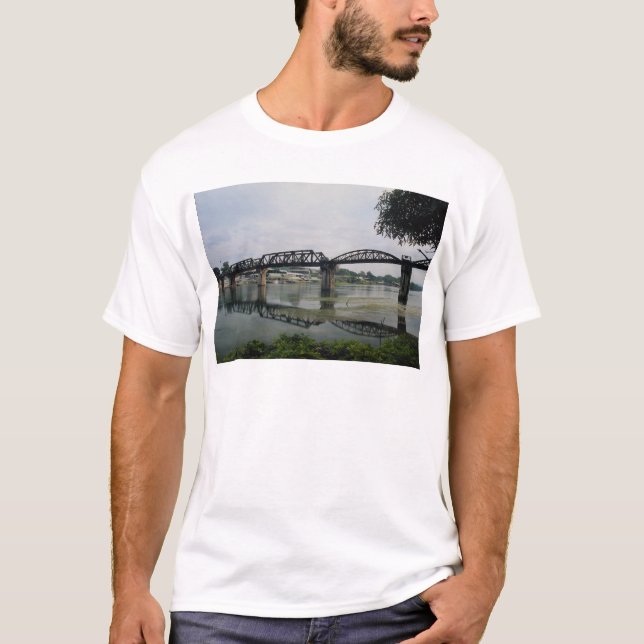 Bridge on the River Kwai, Kanchanaburi, Thailand T-Shirt (Front)