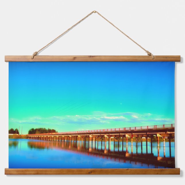 Bridge on the Snake River  Hanging Tapestry (Front)